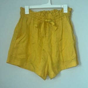 Yellow Paper Bag Shorts